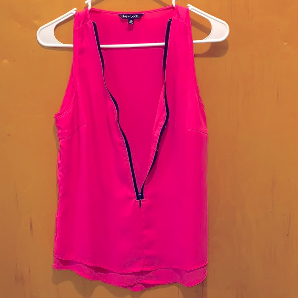 New Look hot pink sleeveless top - NWOT